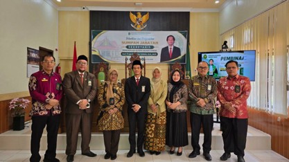 Pimpinan PTA Jambi Hadiri Pelantikan Sekretaris PA Muara Sabak, Dilanjutkan Pembinaan kepada seluruh aparatur Pengadilan Agama Muara Sabak