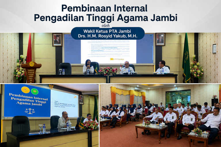 Sesi Kedua Pembinaan Rutin, Wakil Ketua PTA Jambi Sampaikan Pembinaan Pedoman Perilaku Hakim