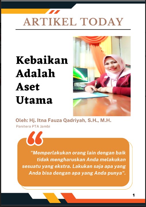 Cover Kebaikan adalah Aset Utama