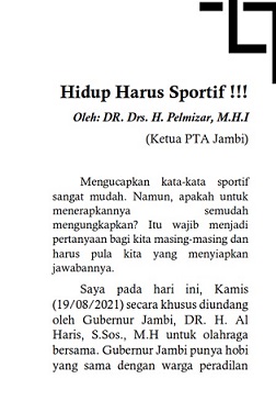hidup harus sportif 1