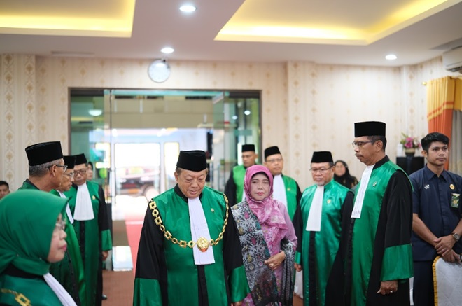 PTA JAMBI Selenggarakan Acara Wisuda Purnabhakti Hakim Tinggi, Dr. H. Hardinal, M.Hum.